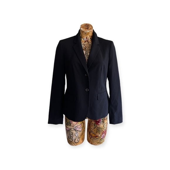 Nine West Blazer black Sz 4 small  open front long sleeve business casual - Picture 1 of 10